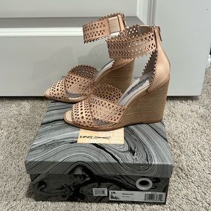 Jeffrey Campbell wedges, size 6.5 natural color